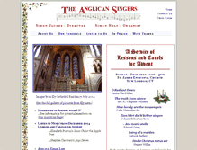 Tablet Screenshot of anglicansingers.org